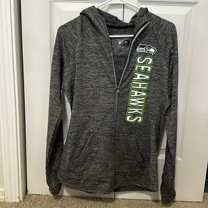 Women’s Seahawks Heather Gray full zip hoodie